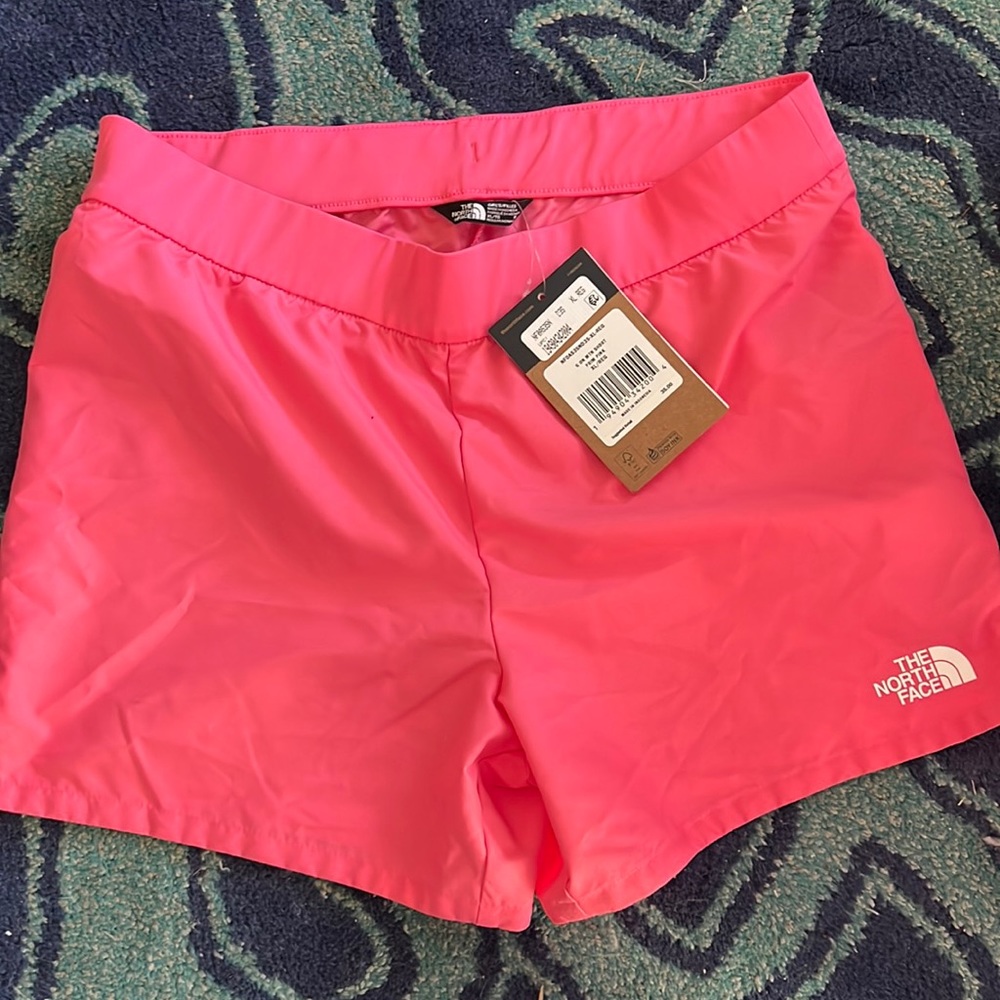 North face girls XL G ON MTN Shorts prim pink NWT
